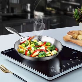 SOGA Stainless Steel Fry Pan 32cm Frying Pan Top Grade Induction Cooking FryPan