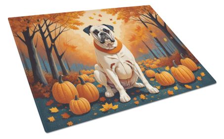 NEW White Boxer Fall Glass Cutting Board Decorative Tempered Glass Kitchen Cutting and Serving Board Large Size Chopping Board