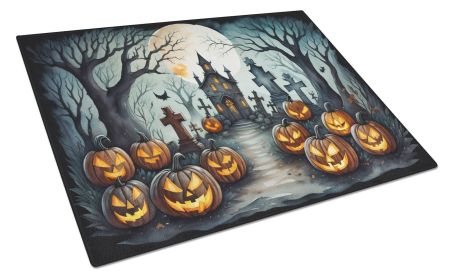 NEW Graveyard Spooky Halloween Glass Cutting Board Decorative Tempered Glass Kitchen Cutting and Serving Board Large Size Chopping Board
