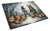NEW Krampus The Christmas Demon Spooky Halloween Glass Cutting Board Decorative Tempered Glass Kitchen Cutting and Serving Board Large Size Chopping B