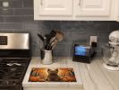 NEW Cairn Terrier Fall Glass Cutting Board Decorative Tempered Glass Kitchen Cutting and Serving Board Large Size Chopping Board