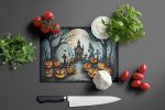 NEW Graveyard Spooky Halloween Glass Cutting Board Decorative Tempered Glass Kitchen Cutting and Serving Board Large Size Chopping Board