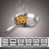 SOGA 36cm Stainless Steel Fry Pan Induction Cooking Pan with Handle