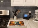 NEW Siberian Husky Fall Glass Cutting Board Decorative Tempered Glass Kitchen Cutting and Serving Board Large Size Chopping Board