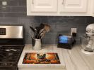 NEW German Shepherd Fall Glass Cutting Board Decorative Tempered Glass Kitchen Cutting and Serving Board Large Size Chopping Board