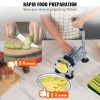 VEVOR French Fry Cutter, Potato Slicer with 1/2-Inch and 3/8-Inch Stainless Steel Blades, Manual Potato Cutter Chopper with Suction Cups
