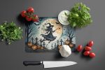 NEW Flying Witch Spooky Halloween Glass Cutting Board Decorative Tempered Glass Kitchen Cutting and Serving Board Large Size Chopping Board