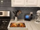 NEW Golden Retriever Fall Glass Cutting Board Decorative Tempered Glass Kitchen Cutting and Serving Board Large Size Chopping Board