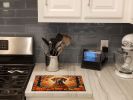 NEW Rhodesian Ridgeback Fall Glass Cutting Board Decorative Tempered Glass Kitchen Cutting and Serving Board Large Size Chopping Board