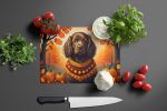 NEW Boykin Spaniel Fall Glass Cutting Board Decorative Tempered Glass Kitchen Cutting and Serving Board Large Size Chopping Board