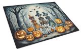 NEW Calacas Skeletons Spooky Halloween Glass Cutting Board Decorative Tempered Glass Kitchen Cutting and Serving Board Large Size Chopping Board