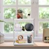 3-Tier Acrylic Countertop Organizer Bathroom Wood Counter Storage Rack Standing Vanity Cosmetics Shelf Cup Holder Desk Display Shelves