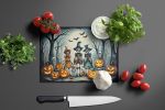 NEW Calacas Skeletons Spooky Halloween Glass Cutting Board Decorative Tempered Glass Kitchen Cutting and Serving Board Large Size Chopping Board
