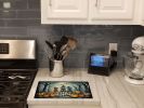 NEW Calacas Skeletons Spooky Halloween Glass Cutting Board Decorative Tempered Glass Kitchen Cutting and Serving Board Large Size Chopping Board